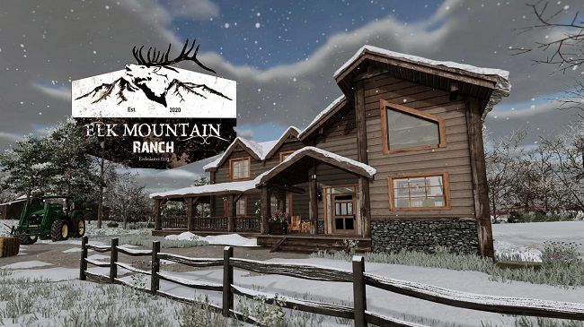 Elk Mountain Ranch House set v1.0.0.3 для FS22 (1.2.x)