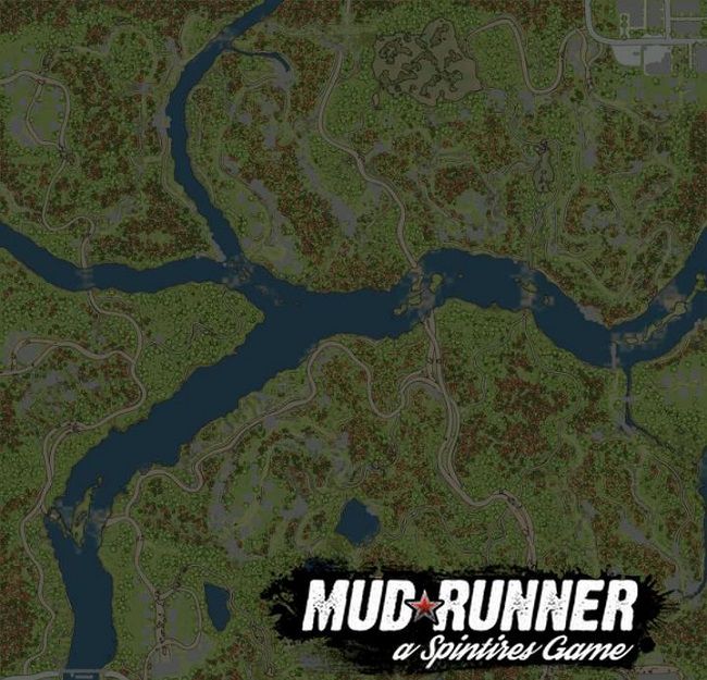 Карта "Речные переезды" для Spintires: MudRunner