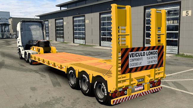 Noma Low Board Trailer v1.0 для Euro Truck Simulator 2 (1.47.x)