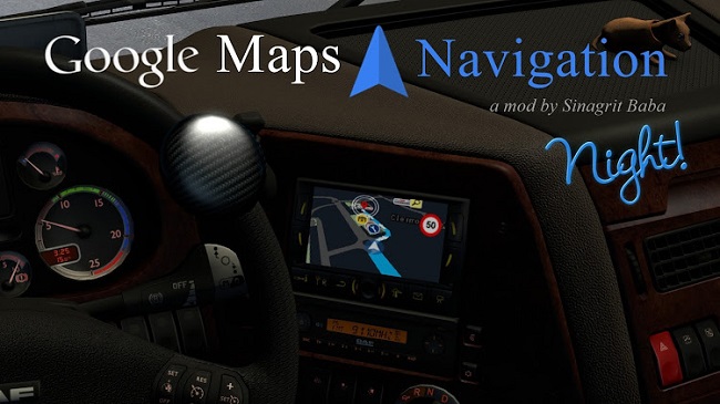 Google Maps Navigation ETS2 v3.0