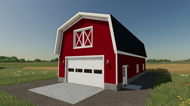 24x48 Gambrel Barn v1.0.0.0 для Farming Simulator 22 (1.2.x)