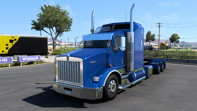 Kenworth t800 Wide/HighHood v1.0 для American Truck Simulator (1.48.x)