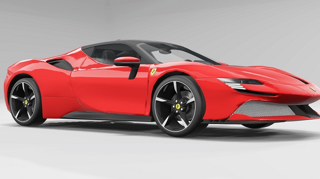 2021 Ferrari SF90 Stradale 1.0 для BeamNG.drive (0.26.x)