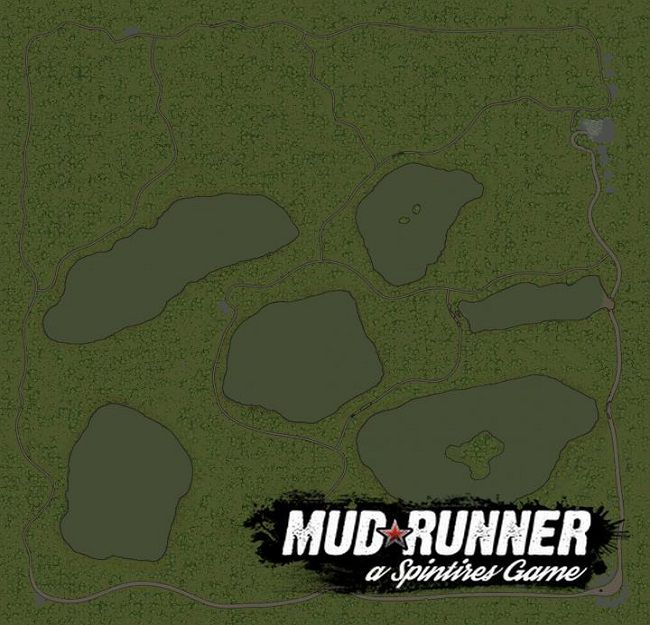 Карта "Болота" для Spintires: MudRunner