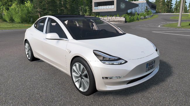 Tesla Model 3 v1.0 для BeamNG.drive (0.24.x)
