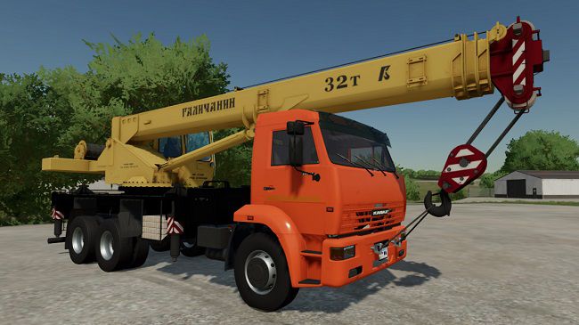 Автокран Камаз v1.1.0.0 для Farming Simulator 22 (1.2.x)