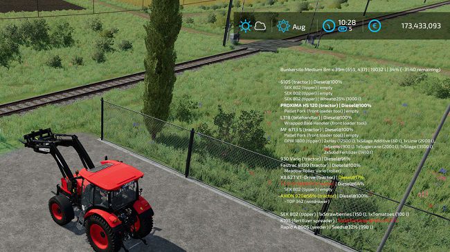 Vehicle Monitor v1.0 для Farming Simulator 22 (1.2.x)