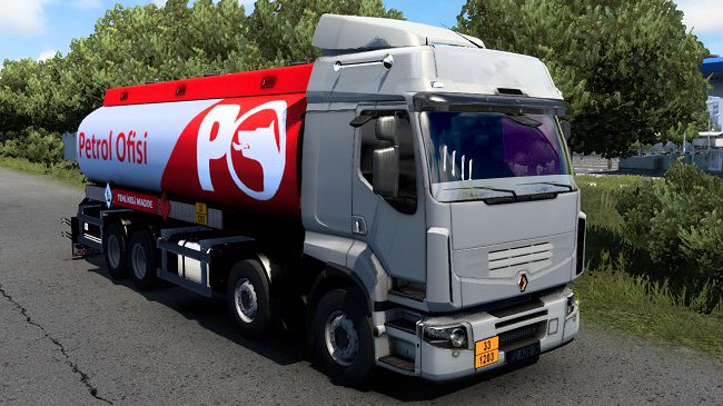Renault Premium Tanker v1.0 для Euro Truck Simulator 2 (1.43.x)