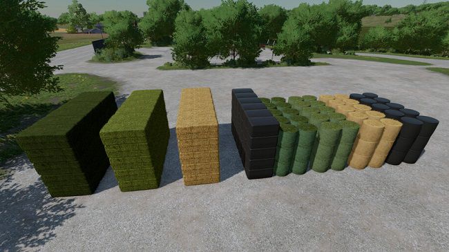 Buyable Large Stack Of Bales v1.0 для Farming Simulator 22 (1.2.x)