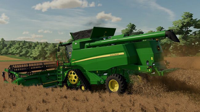 John Deere T-Series And 600X Headers v1.2 для Farming Simulator 22 (1.10.x)