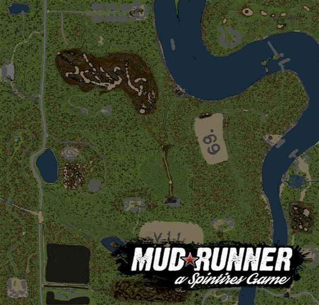Карта "69 Волга" для Spintires: MudRunner