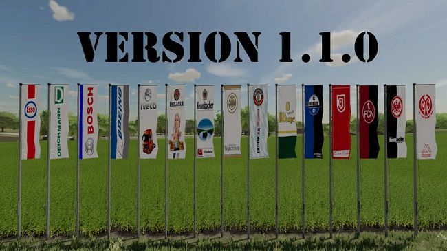 Flag Set v1.1.6 для Farming Simulator 22 (1.3.x)