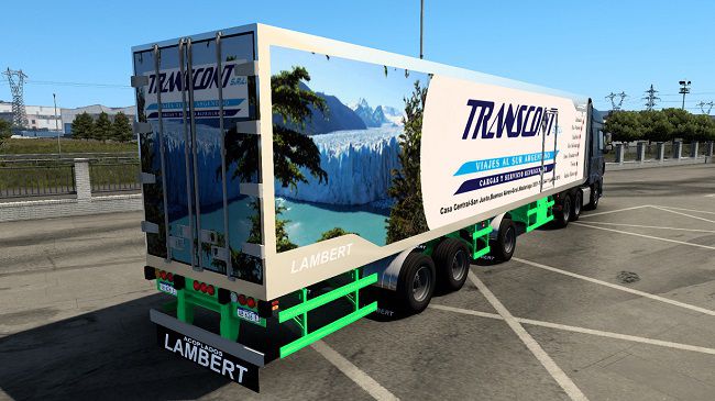 Termico Lambert Trailer 2+1 v1.0 Euro Truck Simulator 2 (1.43.x)