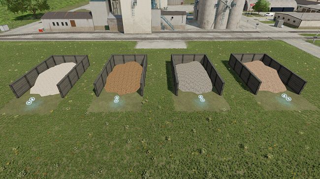 Storage Piles For Earth Fruits And Stones v1.0.0.2 для FS22 (1.6.x)