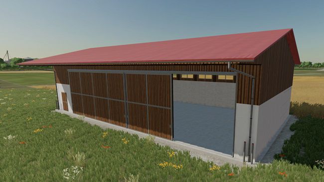 New Hall with Roller Doors v1.1.0.0 для Farming Simulator 22 (1.2.x)
