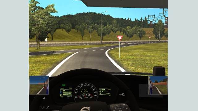 Low HUD Mirrors v1.0 для Euro Truck Simulator 2 (1.43.x)