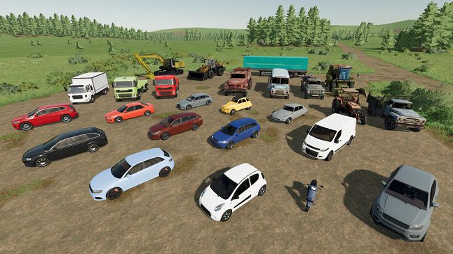 Placeable Vehicle Pack v1.0 для Farming Simulator 22 (1.2.x)