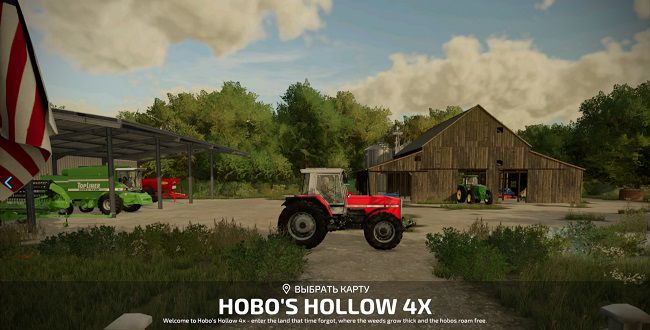 Карта Hobo's Hollow 4x v1.3 для Farming Simulator 22 (1.7.x)