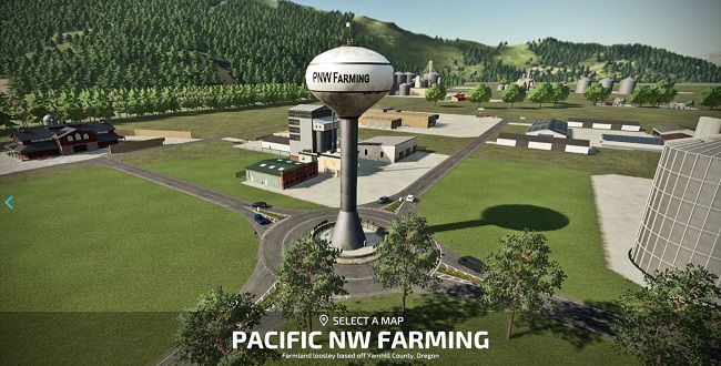 Карта Pacific NW Farming v1.0.0.2 для Farming Simulator 22 (1.3.x)