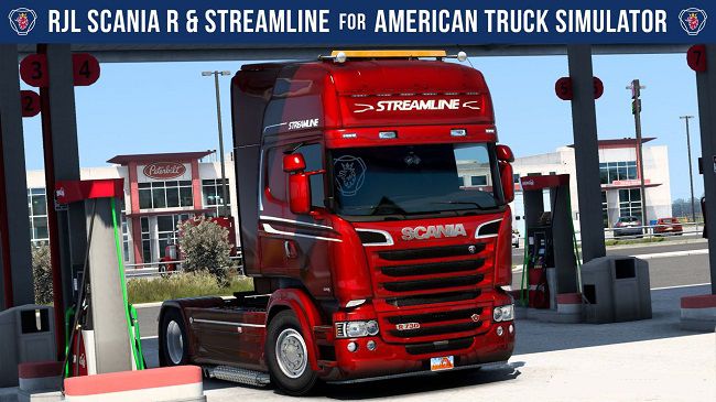 RJL Scania R & Streamline v1.2 для American Truck Simulator (1.43.x)