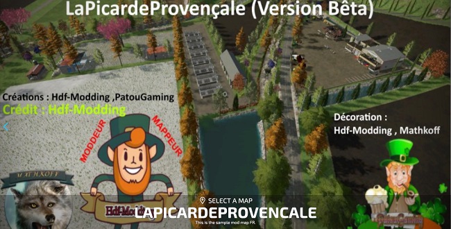 Карта La Picarde Provençale v1.0 для Farming Simulator 22 (1.3.x)