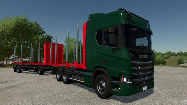 Scania R Wood v1.0.0.1 для Farming Simulator 22 (1.8.x)