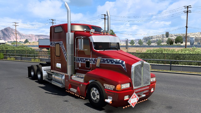 Kenworth T600 v1.0.9 для American Truck Simulator (1.43.x)