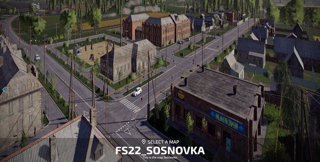 Карта "Сосновка" v1.0.0.0 для Farming Simulator 22 (1.3.x)