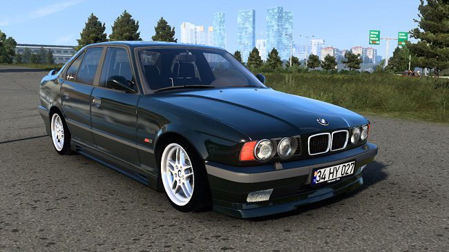 BMW M5 E34 v1.3 для ETS 2 и ATS (1.45.x, 1.46.x)