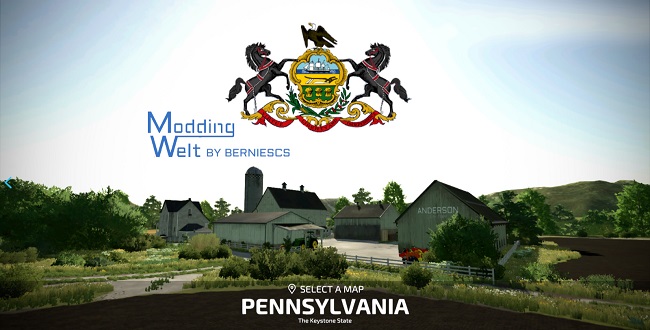 Карта Pennsylvania v1.0.0.0 для Farming Simulator 22 (1.3.x)