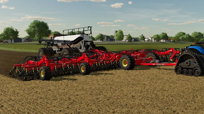 Bourgault 3320-76 Paralink Hoe Drill + 7950 Air Cart v1.0.0.1 для FS22 (1.3.x)