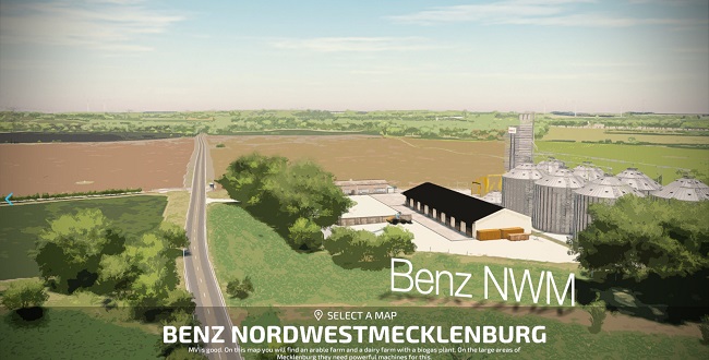 Карта Benz Nordwestmecklenburg v1.1.0.2 для Farming Simulator 22 (1.3.x)