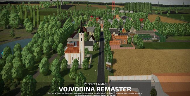 Карта Vojvodina Remaster v1.0 для Farming Simulator 22 (1.3.x)