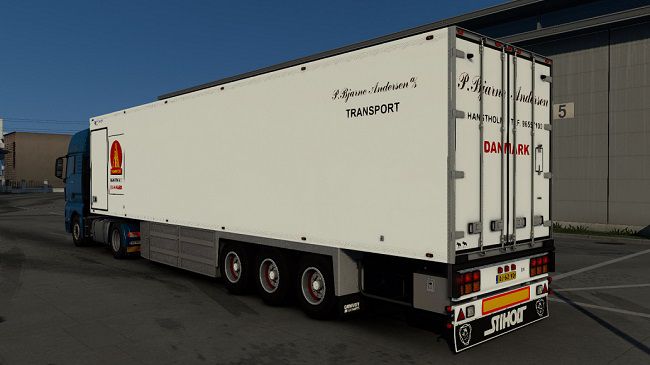 Custom Lamberet P.Bjarne Andersen Trailer для Euro Truck Simulator 2 (1.45.x)