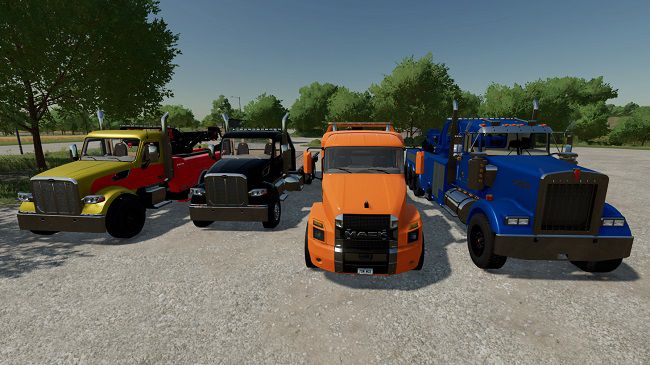 Tow/Winch Truck Pack v1.1 для Farming Simulator 22 (1.4.x)