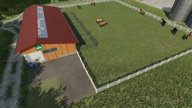 Horse Stable With Paddocks v1.1 для Farming Simulator 22 (1.7.x)