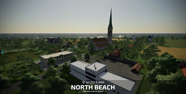 Карта North Beach v1.2 для Farming Simulator 22 (1.7.x)