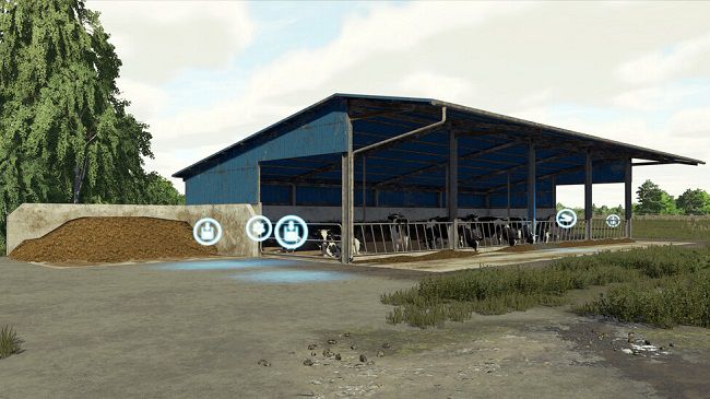 Selfmade CowShed v1.0 для Farming Simulator 22 (1.3.x)