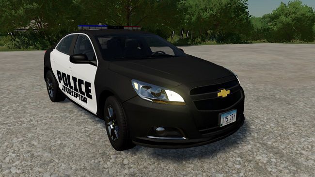 Chevrolet Malibu 2013 Police Interceptor v1.0 для Farming Simulator 22 (1.4.x)