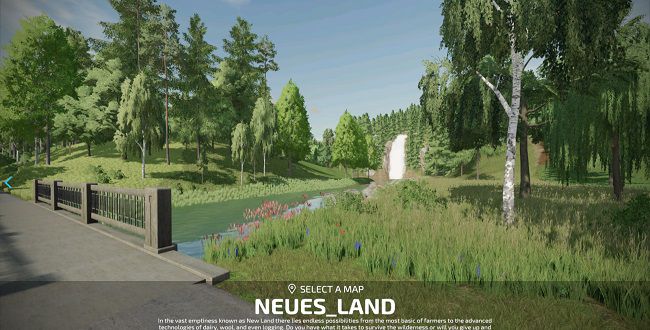 Карта Neues Land v2.1.0.0 для Farming Simulator 22 (1.6.x)