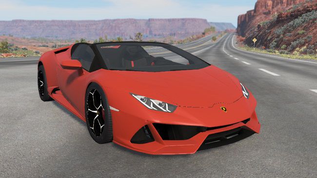 Lamborghini Huracàn EVO Spyder v1.1 для BeamNG.drive (0.24.x)