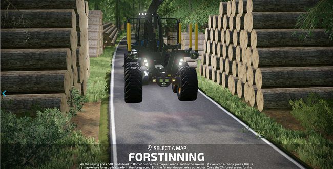 Карта Forstinning v1.1 для Farming Simulator 22 (1.8.x)
