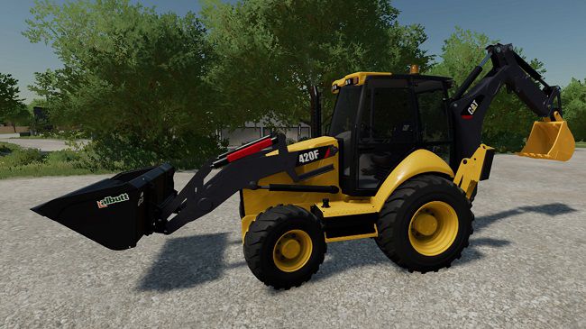CAT 420F Backhoe Loader v2.0.1 для Farming Simulator 22 (1.4.x)