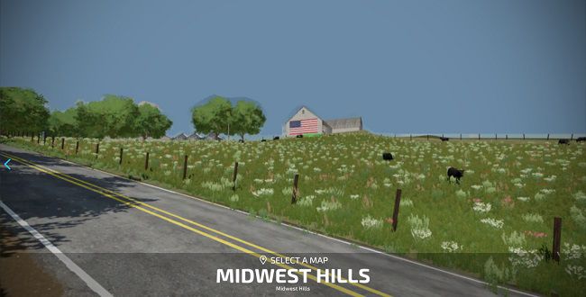 Карта Midwest Hills v1.0 для Farming Simulator 22 (1.4.x)