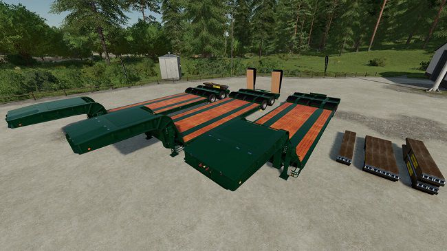 Lowloader With 16 Wheels v1.0.0.1 для Farming Simulator 22 (1.5.x)