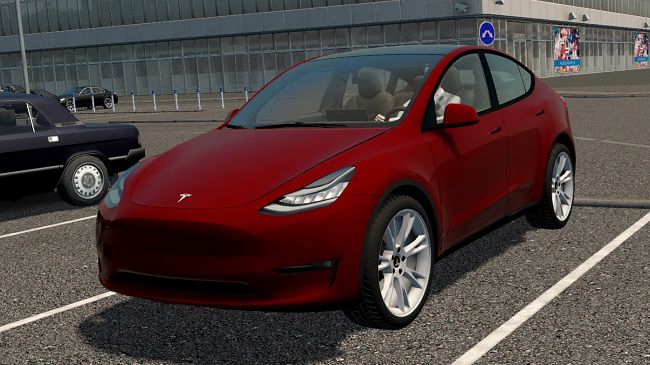 Tesla Model Y 2021 v1.0 для City Car Driving (1.5.9.2)