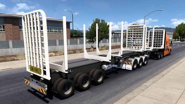 CJD Log Trailer v1.0 для American Truck Simulator (1.44.x)