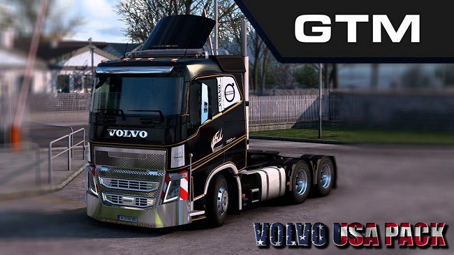 GTM Volvo USA Pack v1.1 для Euro Truck Simulator 2 (1.44.x)