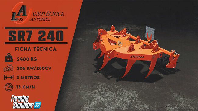 Los Antonios SR7 240 v1.1 для Farming Simulator 22 (1.9.x)