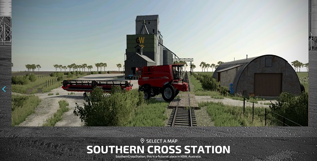 Карта Southern Cross Station v1.0 для Farming Simulator 22 (1.4.x)